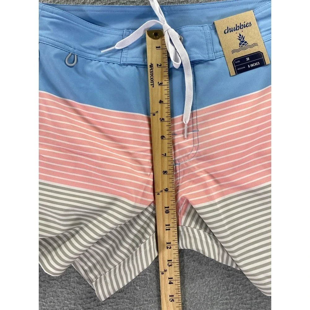 NWT Chubbies The Stripe Dreams Boardshort Mens Size‎ 30 6